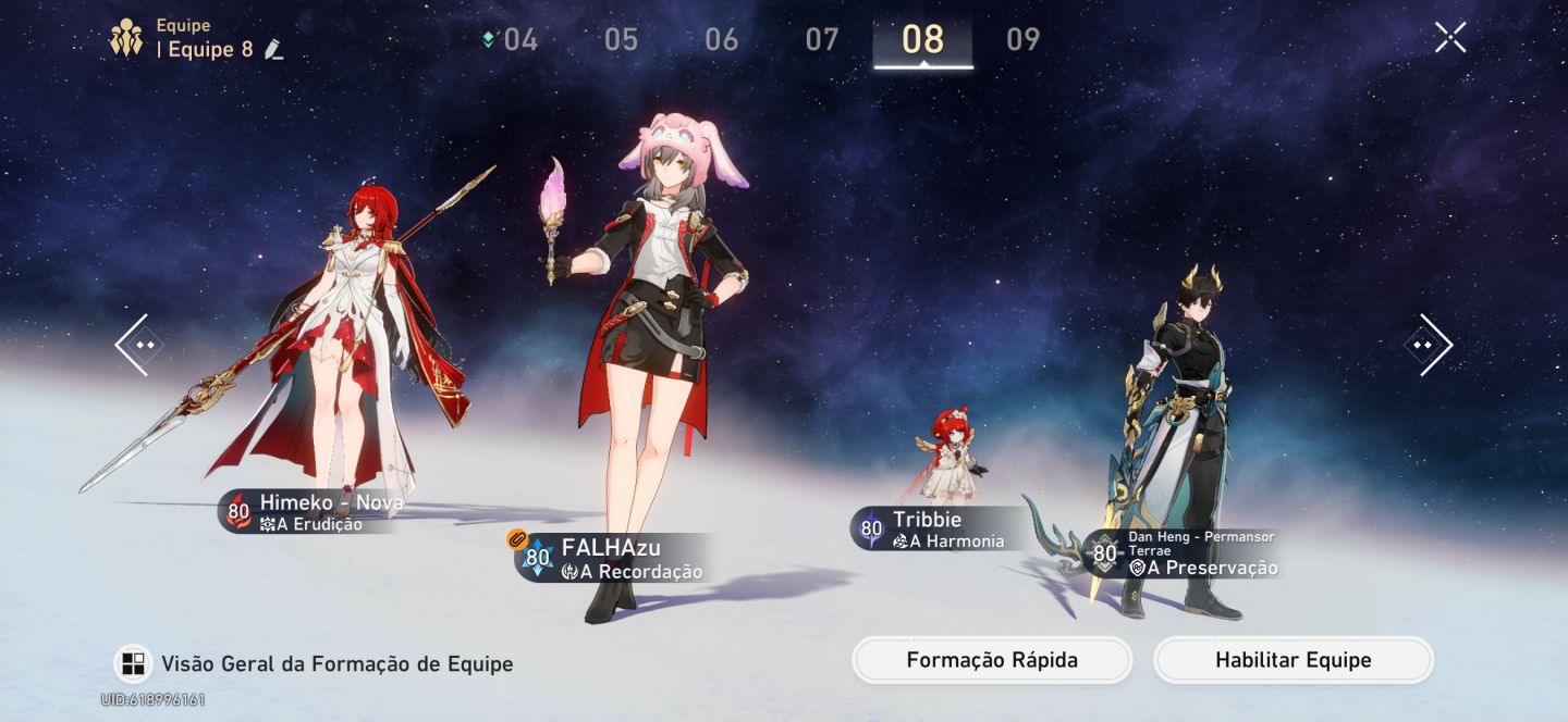 CONTA DE HONKAI STAR RAIL COMPLETA COM VARIOS TIMES METAS E PREMIUM