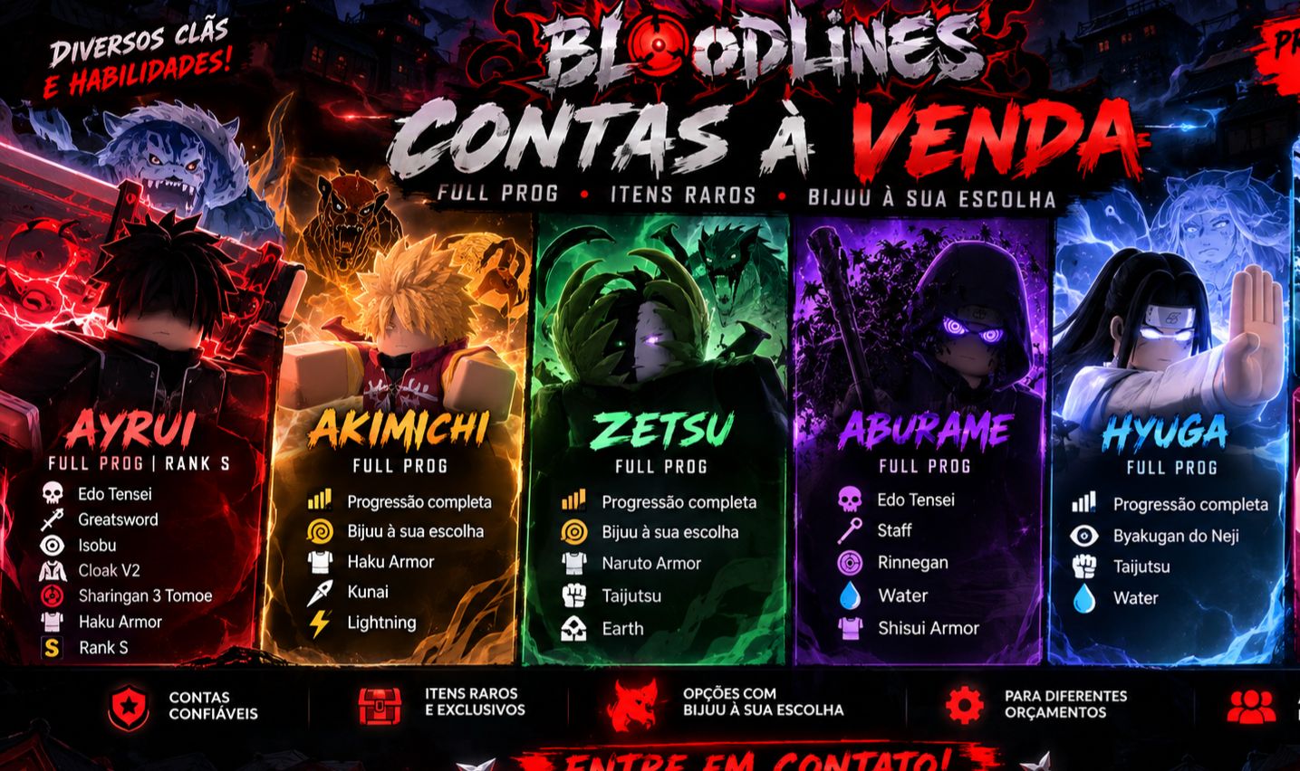 BLOODLINES - CONTAS - OTSUTSUKI - AYRUI - ZETSU - AKIMICHI - PROCURO UCHIHA