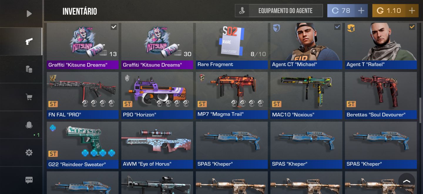 Conta Standoff 2 Recheada