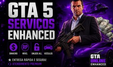 GTA V ENHANCED | DINHEIRO, NÍVEL E UP DE CONTA