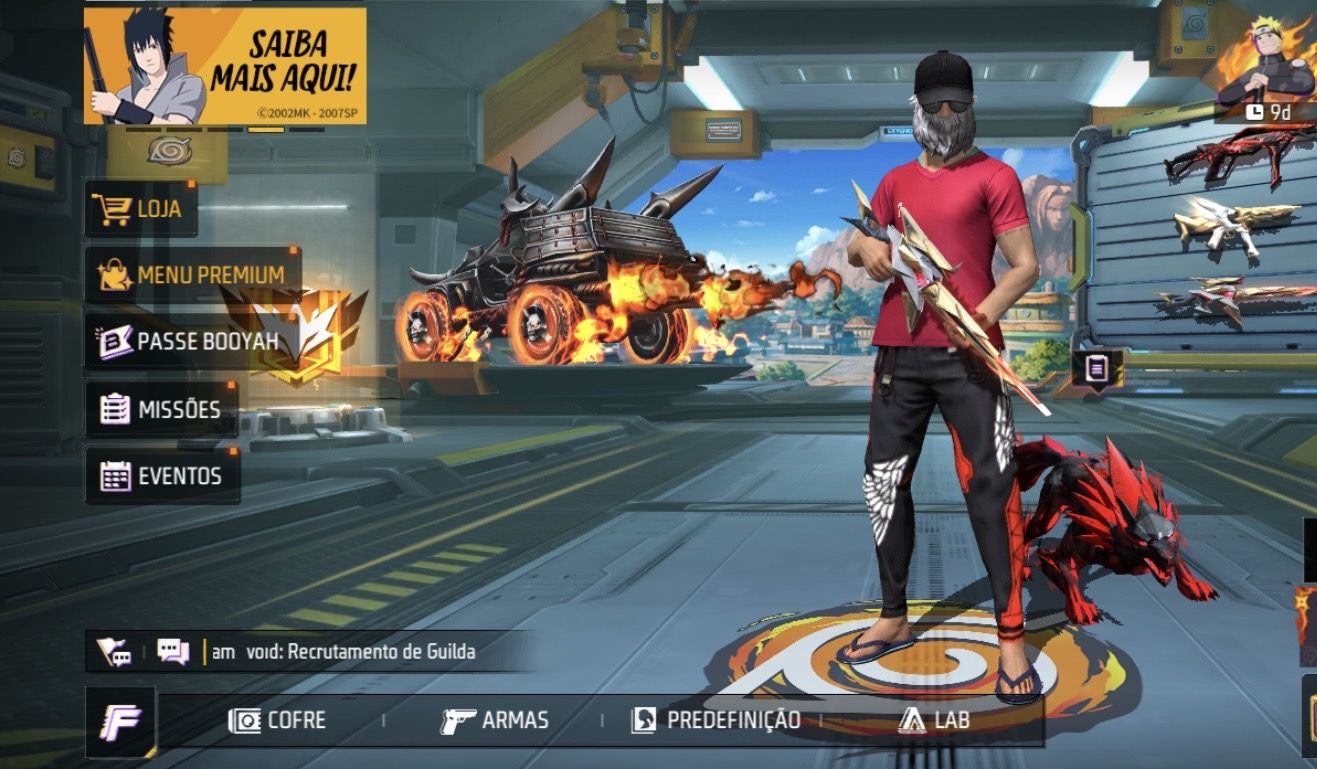 CONTA FREE FIRE COMPLETA À VENDA