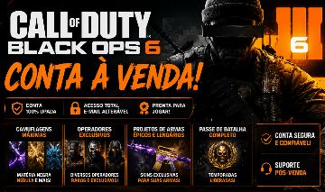 CONTA CALL OF DUTY BO6 | MATÉRIA NEGRA, NÉBULA E ITENS RAROS