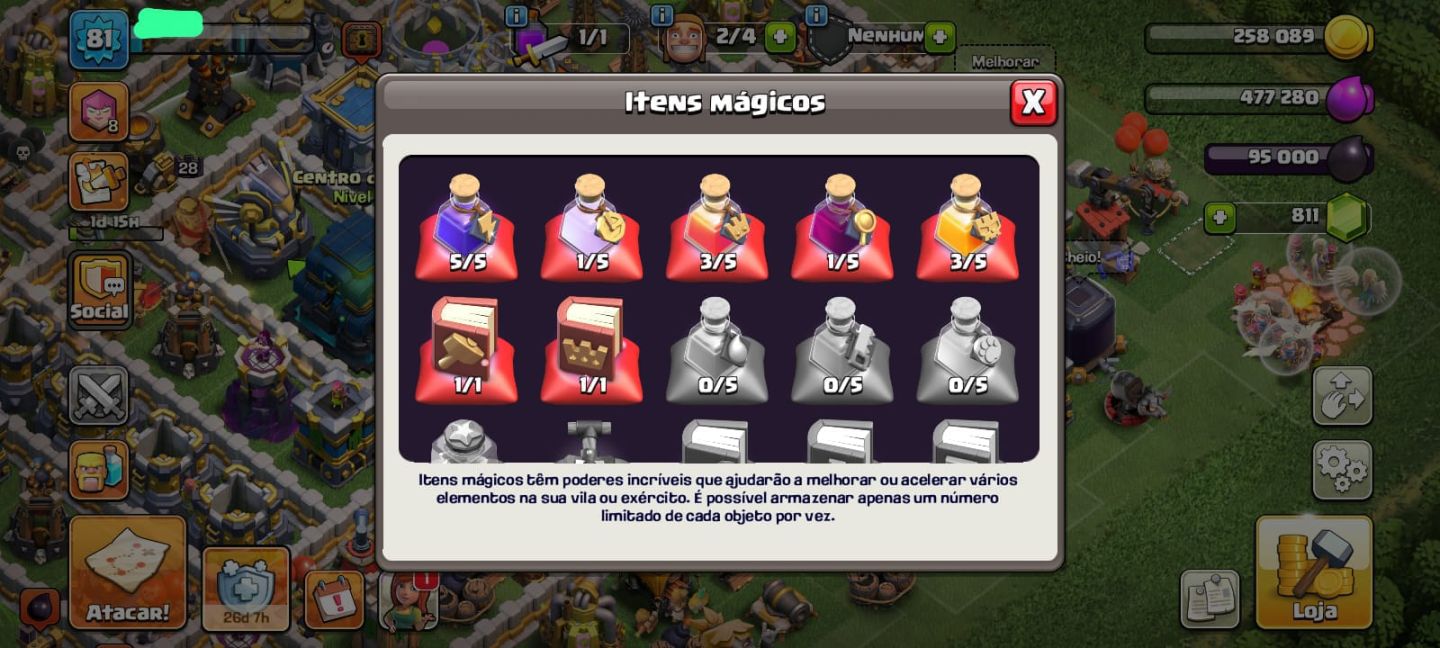 CV12 QUASE FULL | LVL81 | 811 GEMAS | 4 CONSTRUTORES | SKIN + DECORAÇÕES D EVNT
