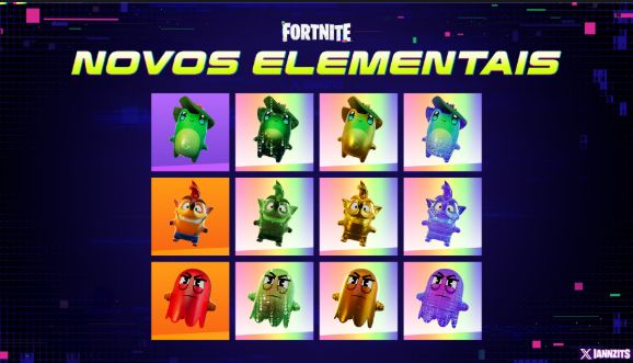 NOVOS ELEMENTAIS FORTNITE (CRASH)