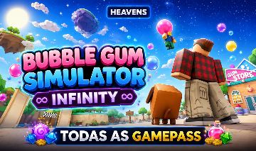 (MENOR PREÇO) Bubble Gum Simulator Infinity | VIP + Lucky + Hatch