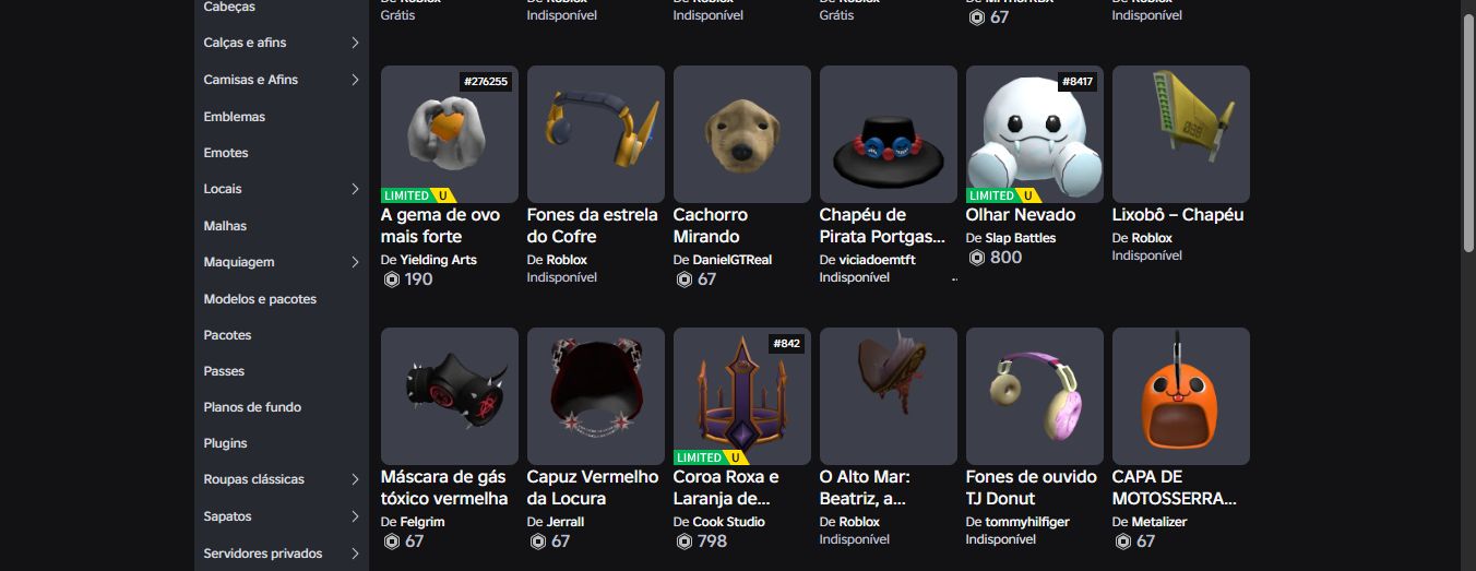 CONTA DE ROBLOX FULL ACESSO 2018