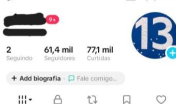 CONTA TIK TOK 62.000k live cell + alto engajamento+ PRA IR LOGO ! GARANTIA