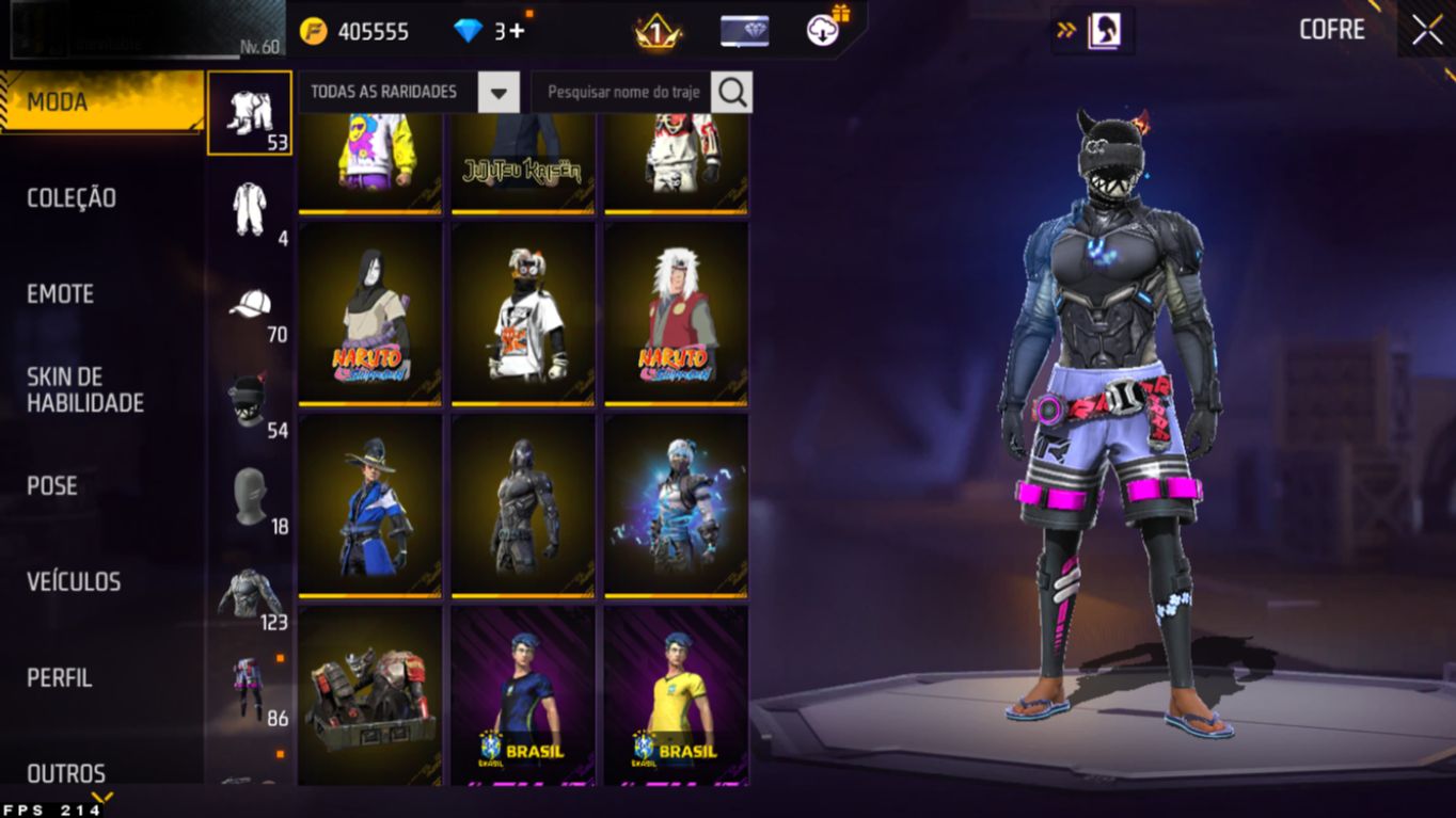 Conta de freefire otima para quem joga AP ou CS rank