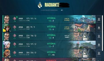 Radiante | Tracker 936 | Vandal Prelúdio do Caos | MMR Alto