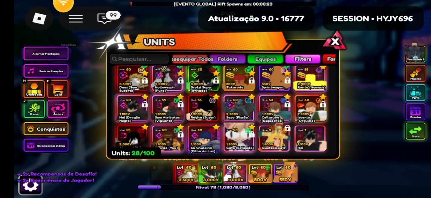 Conta Anime Vanguard Com 2 alucard um SHINY e um Normal
