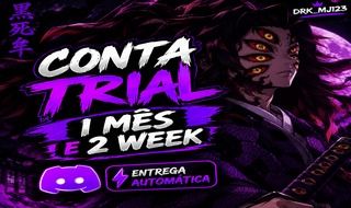 CONTA TRIAL 1 MÊS DISCORD | PRONTO PARA ATIVAR NITRO - ( MELHOR PREÇO) DISCORD