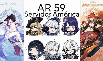 Conta de genshin, AR 59 vários T5, aberto a negociações