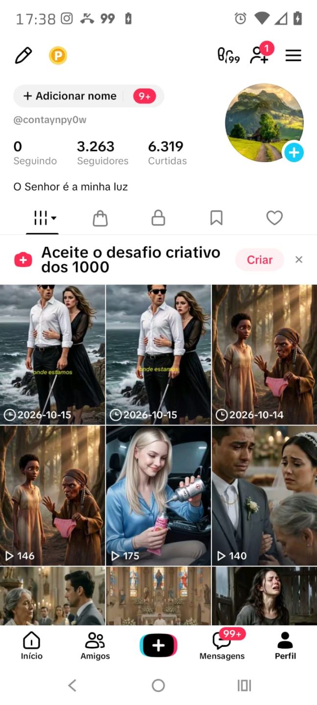 CONTA TIKTOK 3,2K SEGUIDORES, SHOP APROVADO | NICHO NOVELAS | SEM DOC