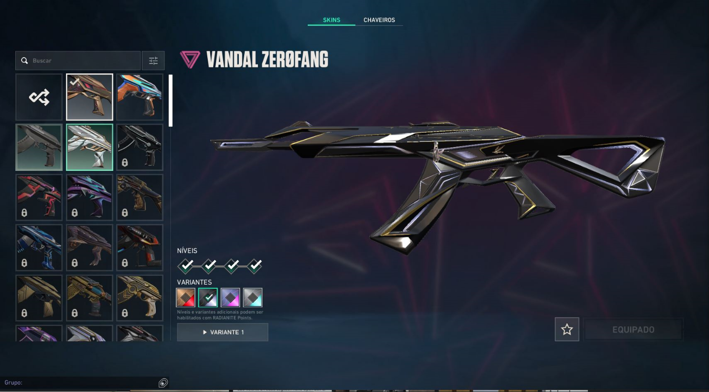 Conta Valorant Nivel 37, Com skin de faca vandal e ghost, passe. Plat 1