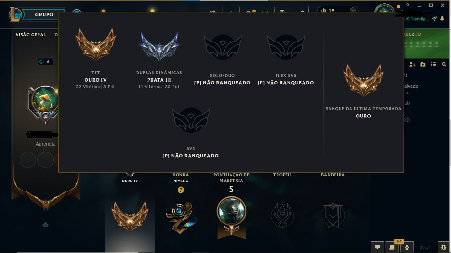 Conta Ouro I - Valorant e Tft com Skin de Vandal e Phantom(preço Negociavel)