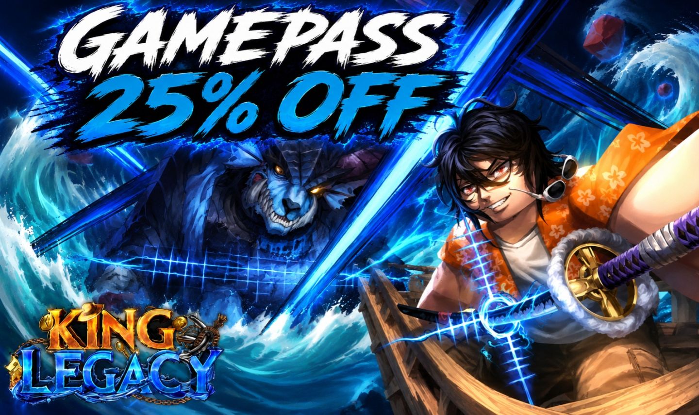 GAMEPASS KING LEGACY(25% OFF)