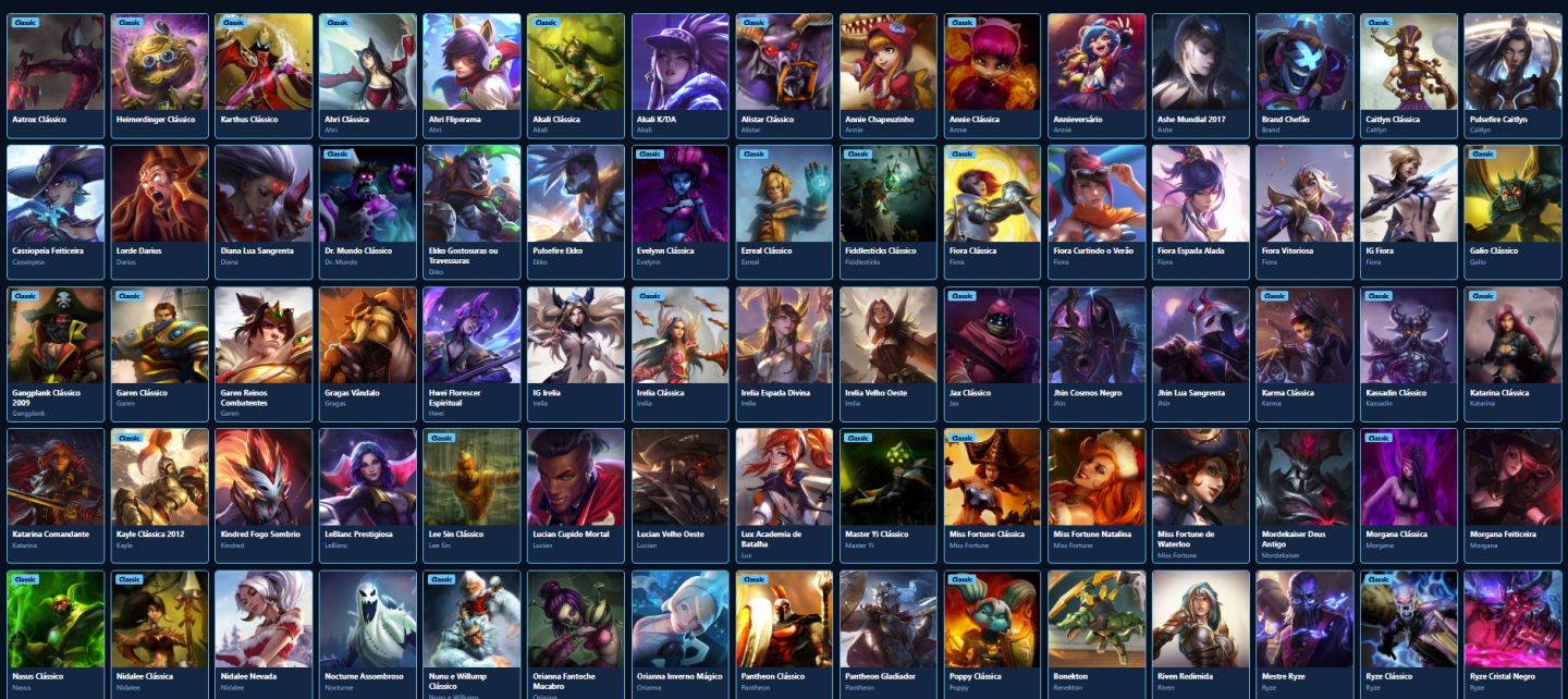 LEAGUE OF LEGENDS 96 SKINS OURO 150 CHAMPS NIVEL 80