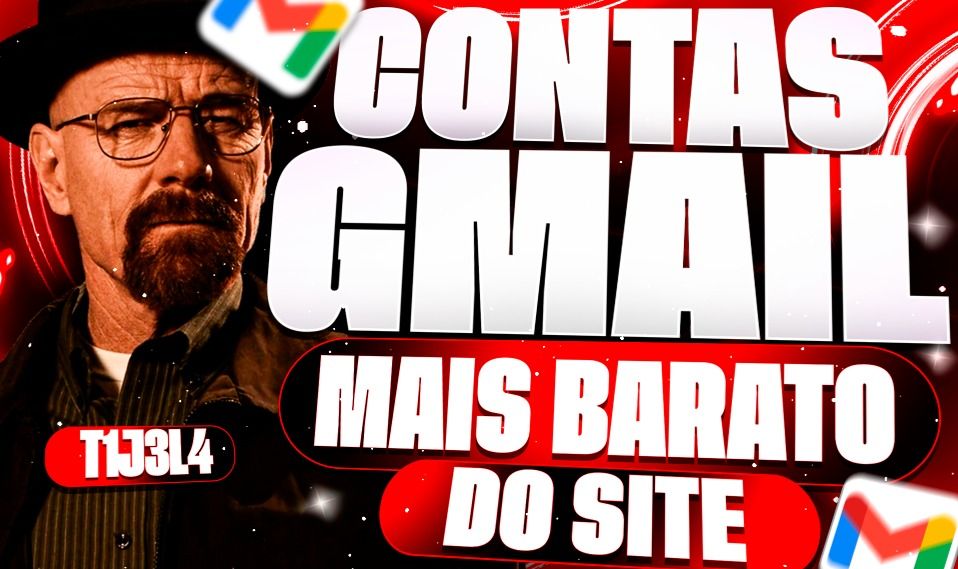 Conta gmail (MAIS BARATO DO SITE)