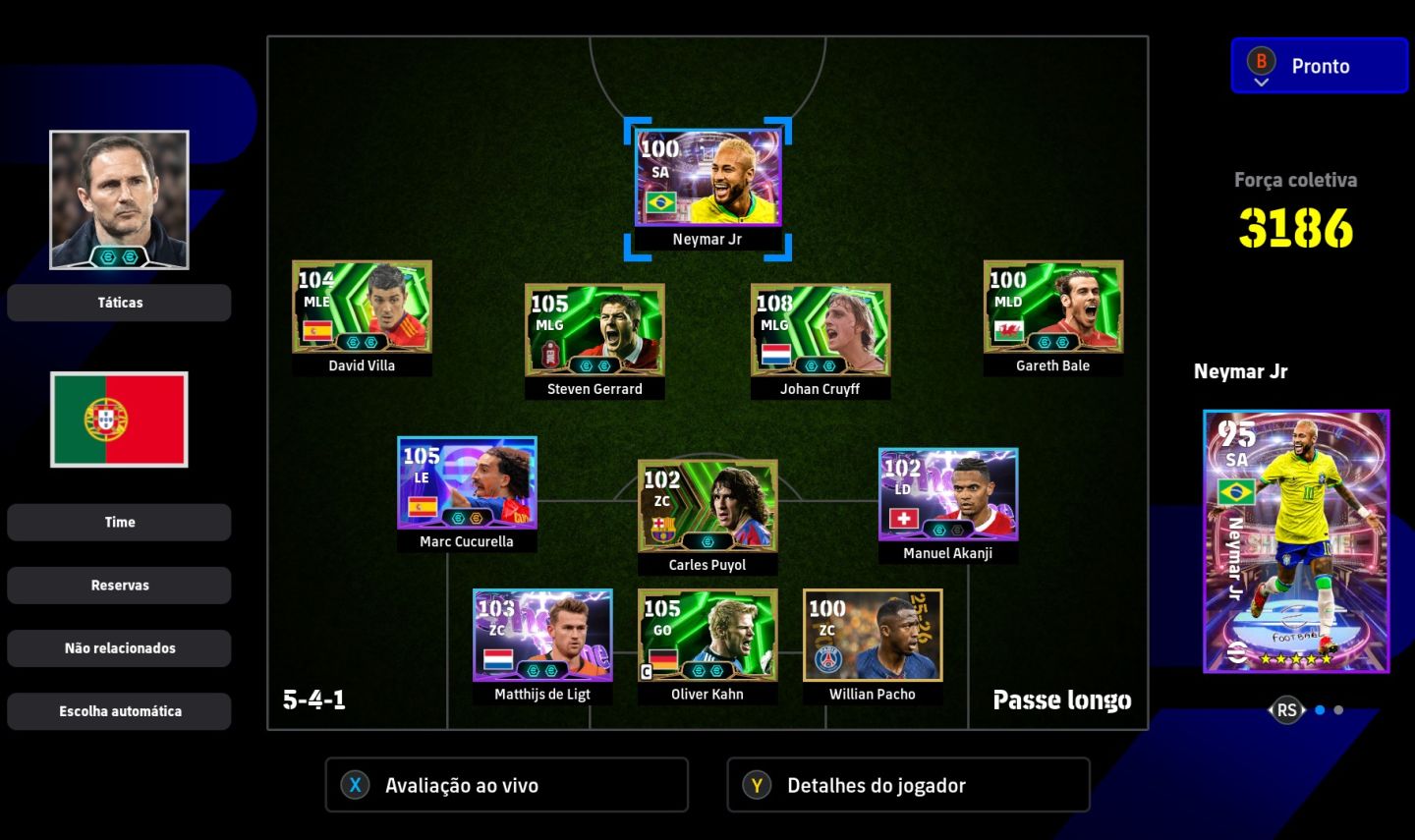 Conta Efootball - Elenco Prime 3 - (Xbox/pc)