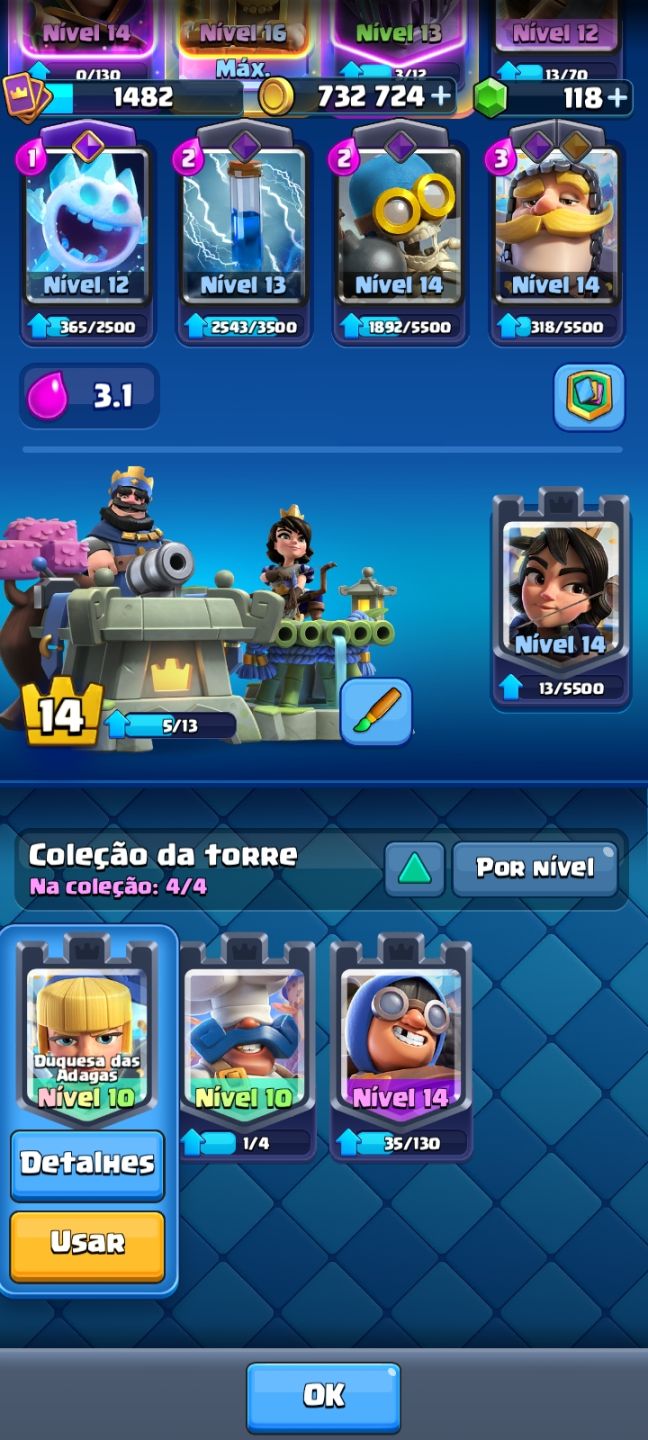 Conta de Clash Royale com 9k de troféus