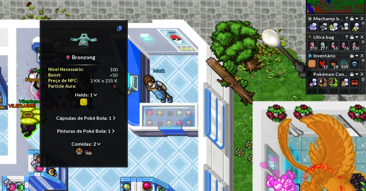 PSairHoje Conta PokeXGames Personagem Naturia 163 e PsyCreft 122(PXG) Mundo:GOLD