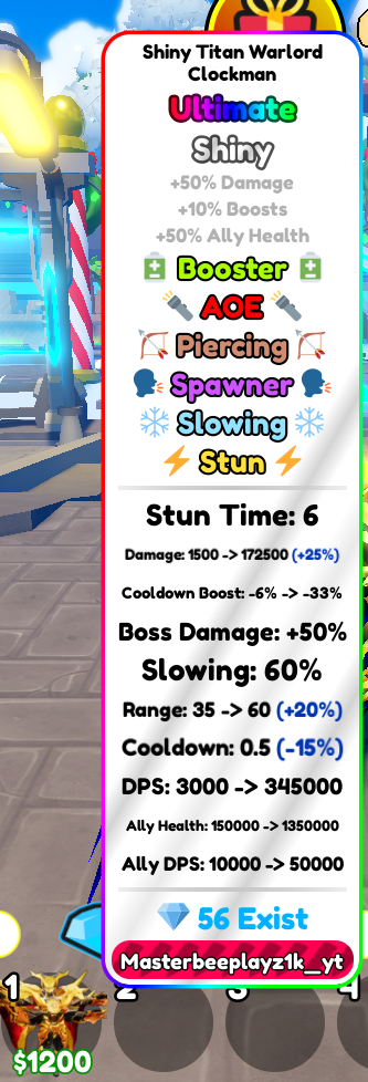 Toilet tower defense 1M GEMAS APENAS 2 + ULTIMATE DE BRINDE - RAPIDA ENTREGA