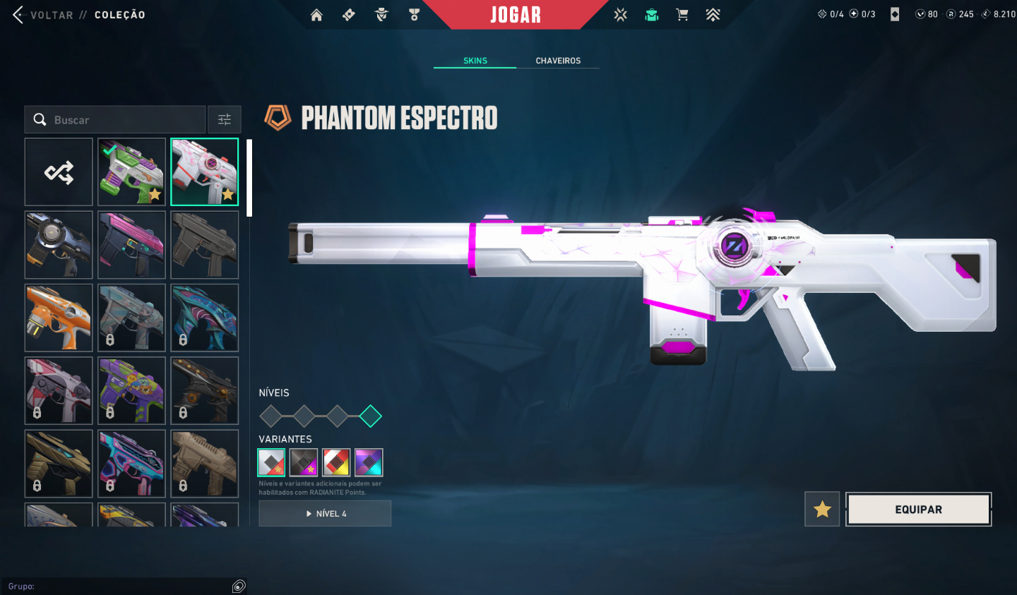 CONTA VALORANT COM KURONAMI, BUTTERFLY E KARAMBIT
