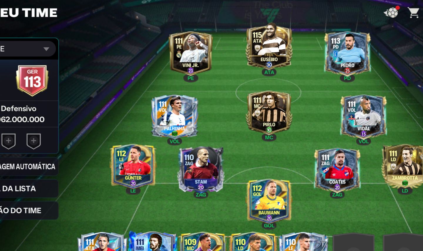 CONTA FC MOBILE GER 113/115 LEVEL 50+ [ULTRA RARAS] VÁRIAS EVOLUÇÕES