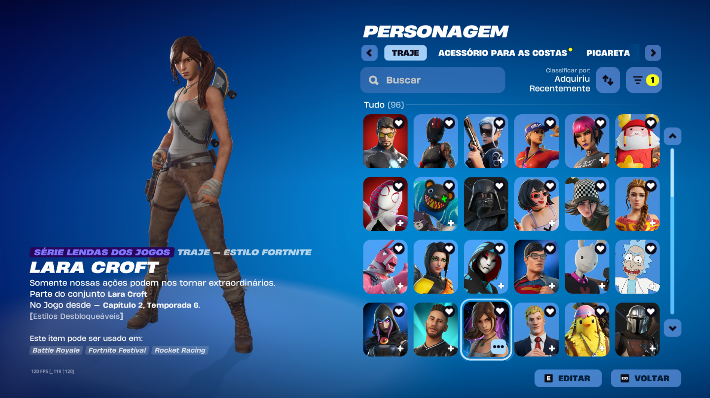 CONTA ANTIGA, 137 SKINS, PASSES ANTIGOS, ( 2 até o 6 da Temporada 1) E MUITO+++