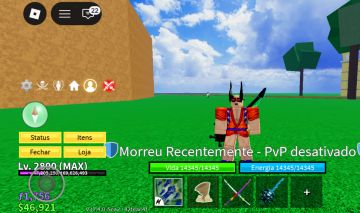 Conta Blox Fruit Rara
