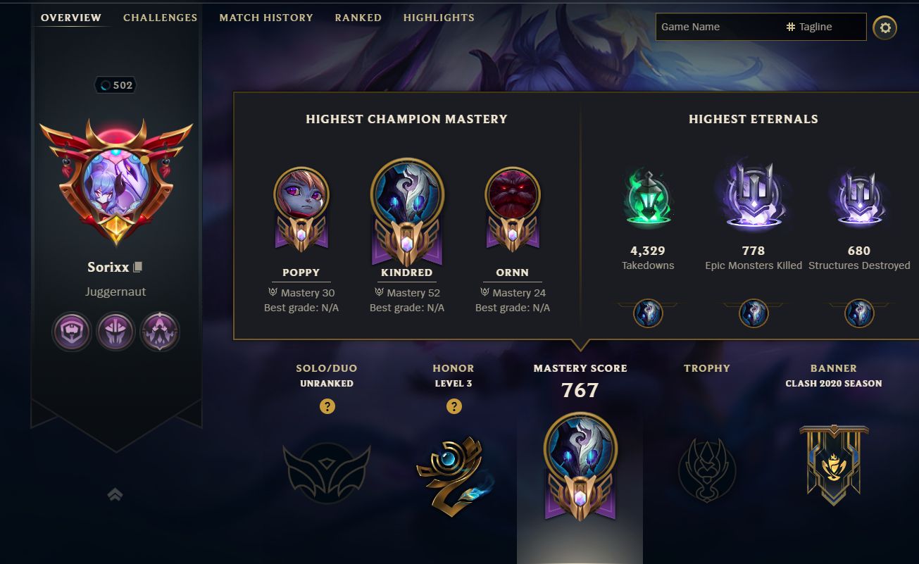 Conta de League of Legends datada de 2015 e unranked.
