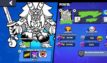Conta de Brawl Stars Rara com 95 Brawlers