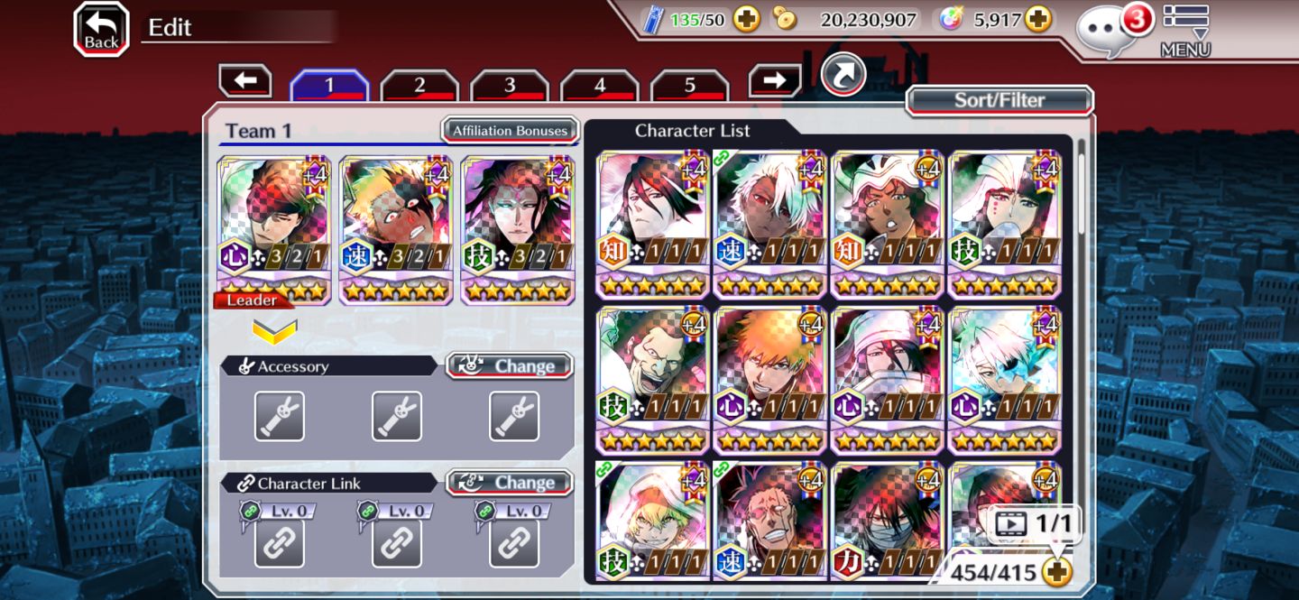 Conta insana de BLEACH BRAVE SOUL