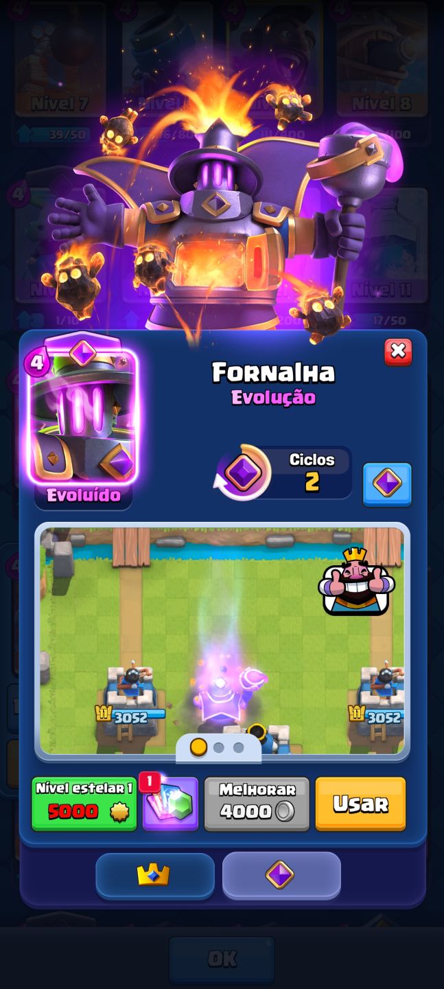 Conta Clash royale 8K de troféus, boa para pessoas em um nível medio