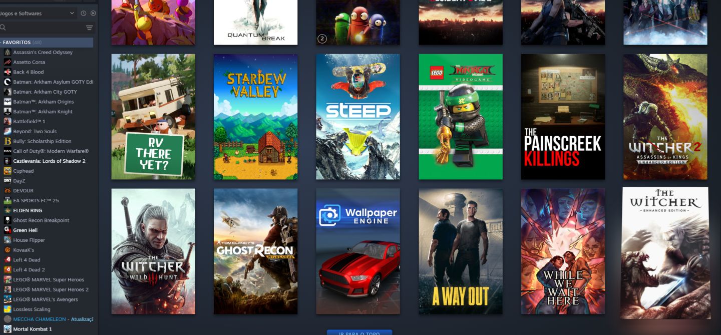 Conta Steam 120+ Jogos | Elden Ring EA FC 25 COD MW MK1 + DLC
