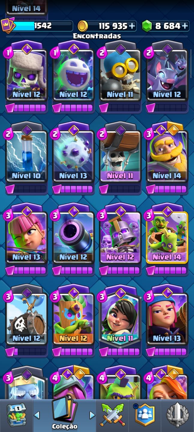 Conta Clash Royale Arena 21