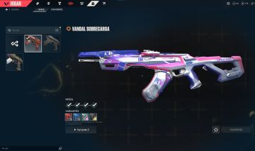 Conta valorant 2 skins de vandal, phantom, sheriff, ghost e faca