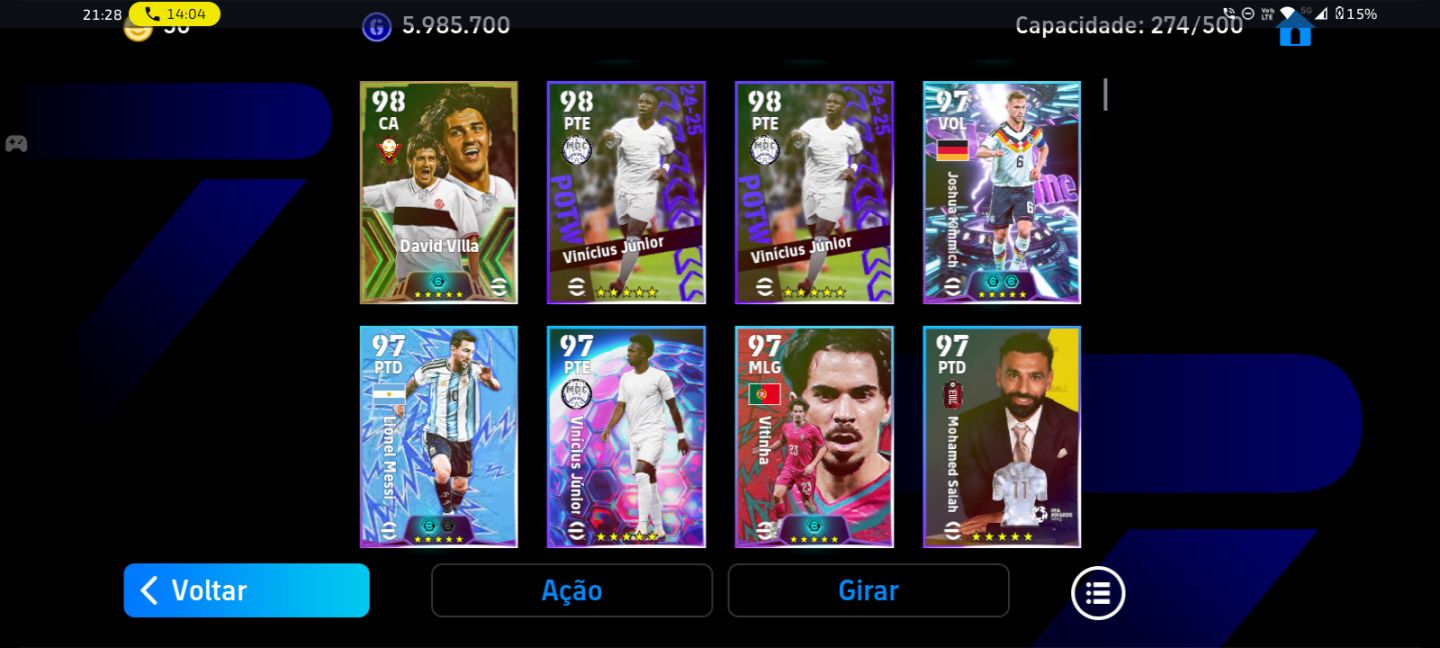 Conta de efootball 200