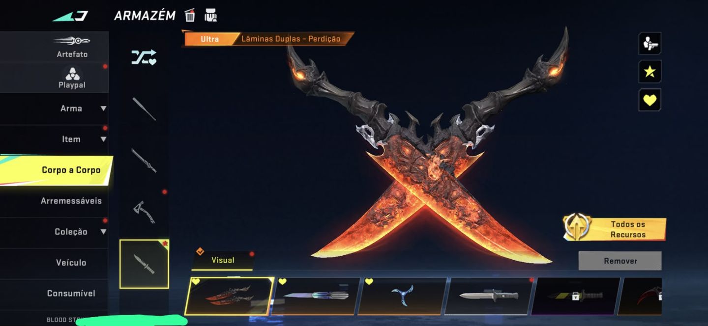 Conta de blood Strike com 3 Skins de facas