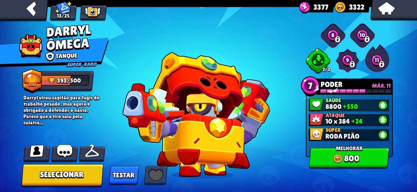 CONTA DE BRAWL STARS COM MUITAS SKINS