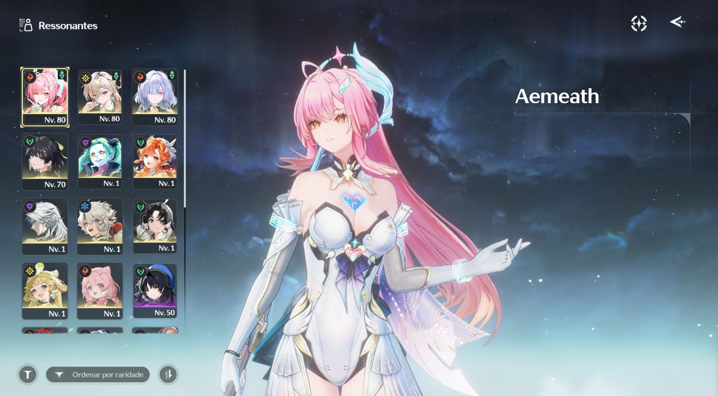 Time Premium Aemeath + Sigrika + Arma Lucilla + 361 Corais Resplandecentes