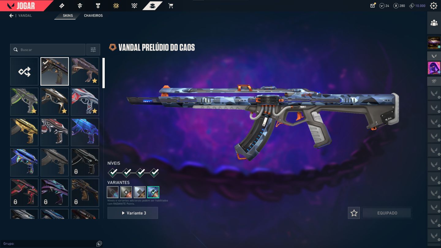 CONTA COM PACOTE CHAMPIONS 2022 E MUITAS SKINS / PRECO NEGOCIAVEL