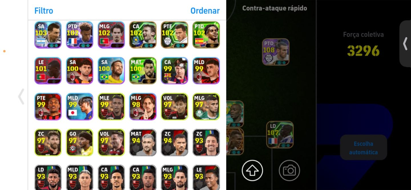 CONTA DE EFOOTBALL MOBILE GEMADA