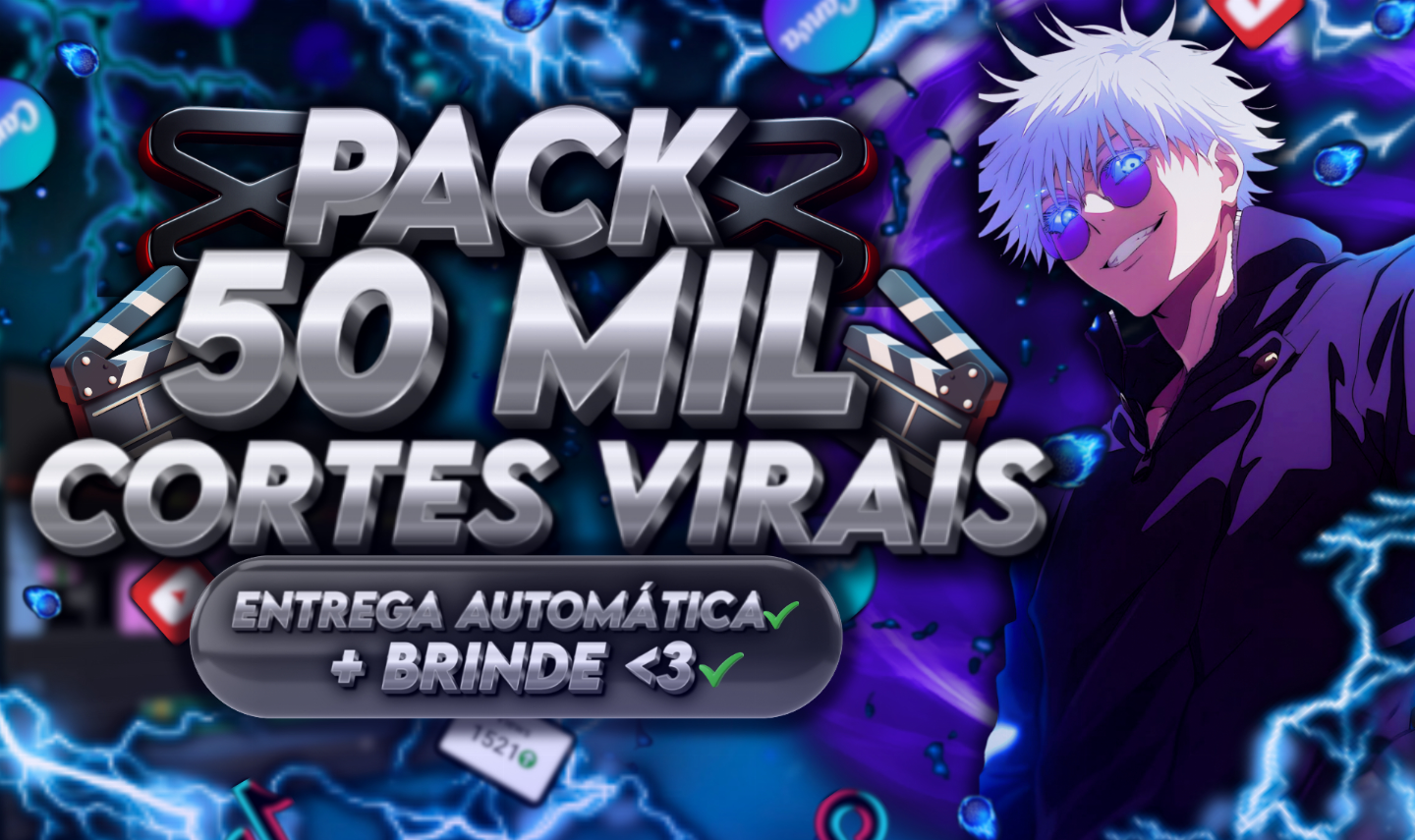 PACK 50,000 CORTES VIRAIS - excelente qualidade, envio automático!