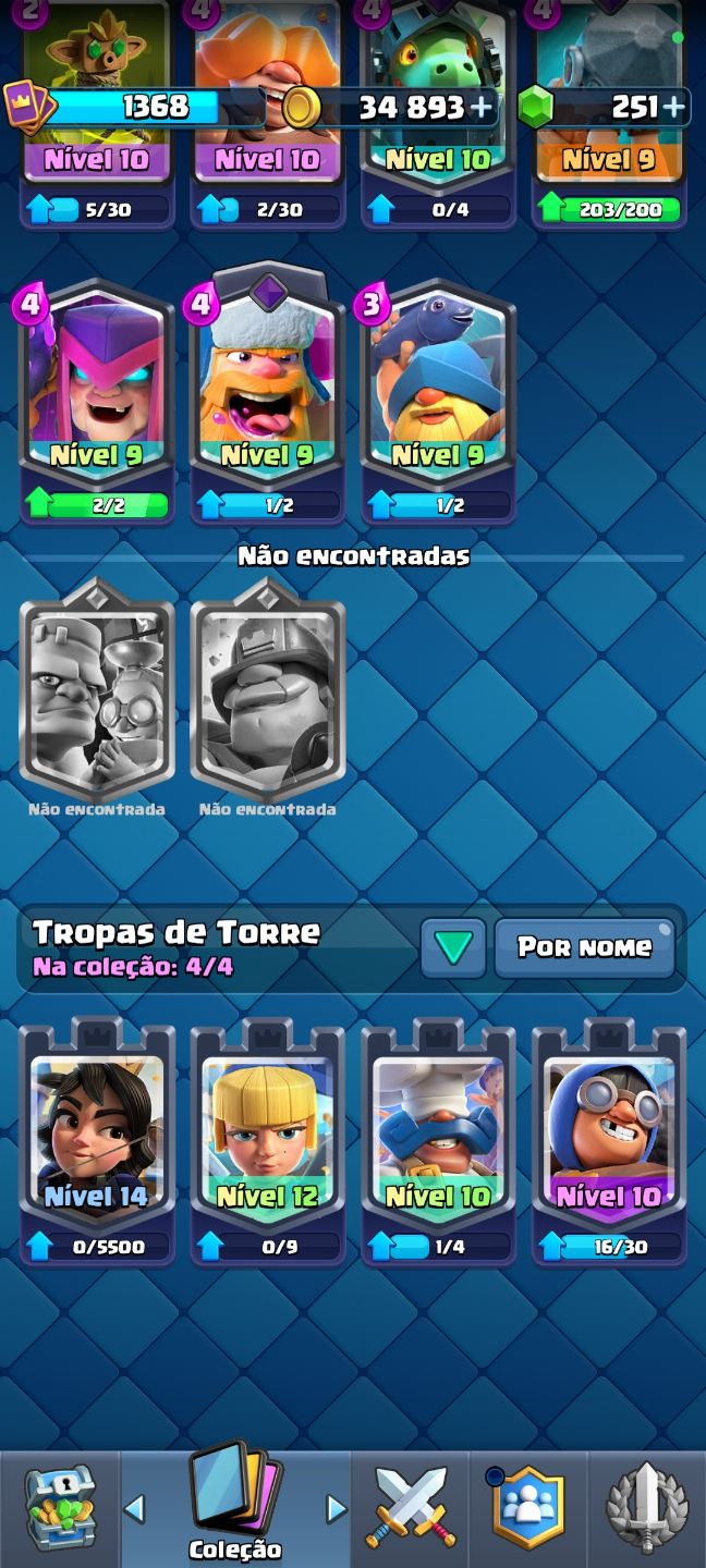 Conta de Clash Royale top demais