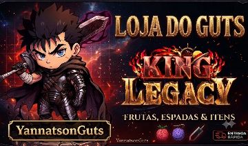 King Legacy: Frutas, Espadas, Acessórios, Crab Armor, Dragon | Loja Do Guts
