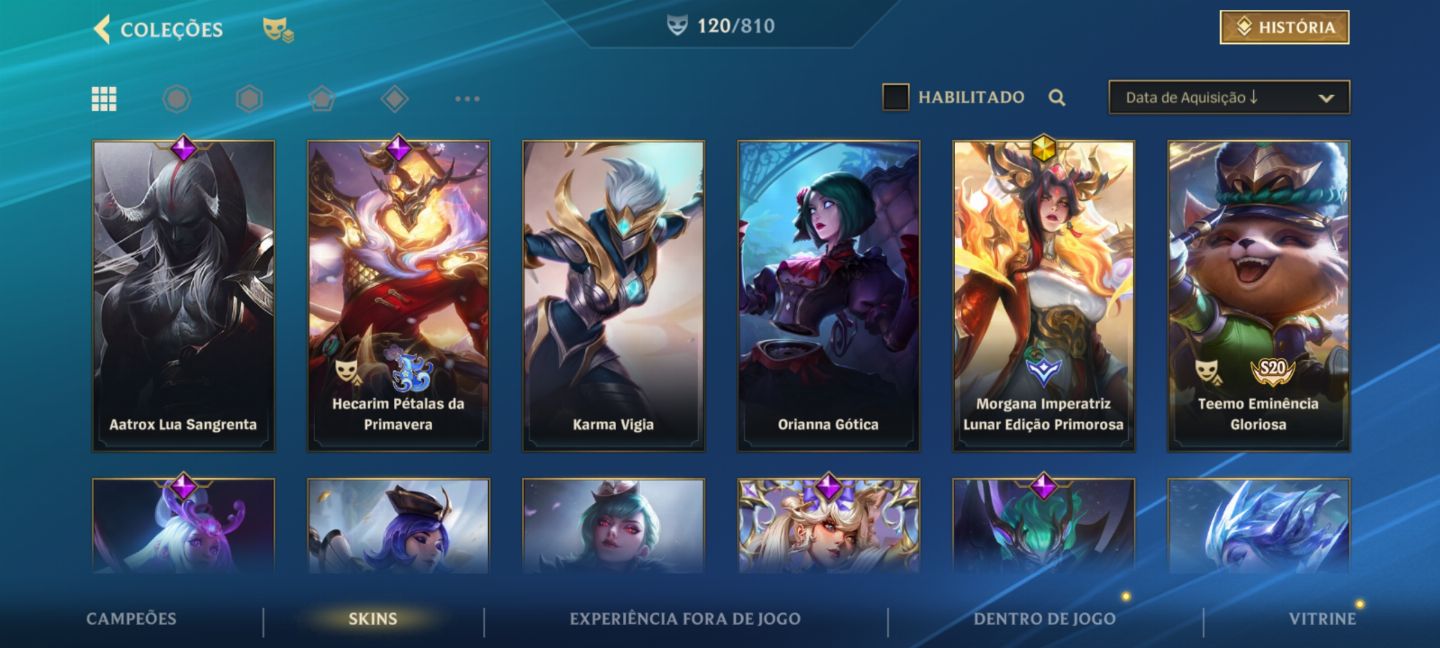 Conta de Wild Rift-todas as skins do yone