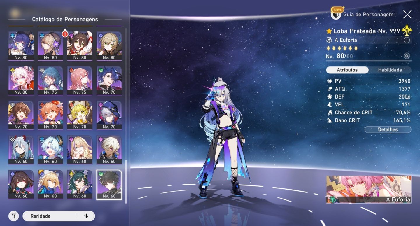 HSR Whale Nvl 70 | 53 Limitados T5 | Todos de Fate + Assinaturas |E-mail Próprio