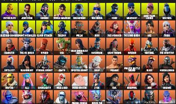 CONTA FORTNITE TRYHARD | 304 SKINS + 323 PICARETAS + 246 DANÇAS