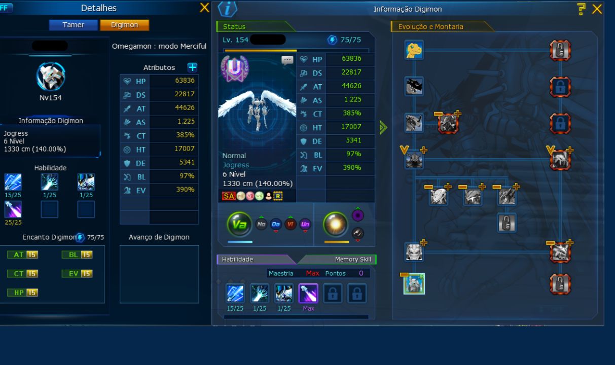 Conta LADMO Server Omega mid Game